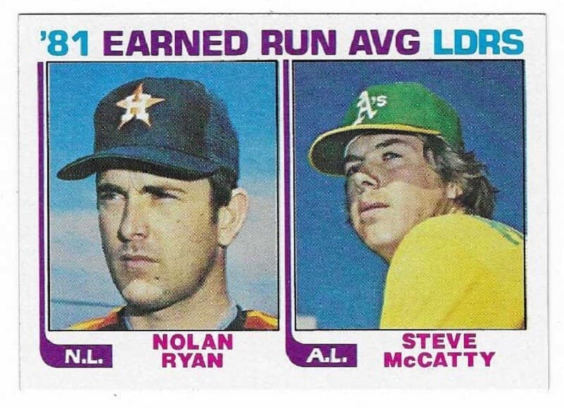 ERA LEADERS Baseball # 167 NOL 