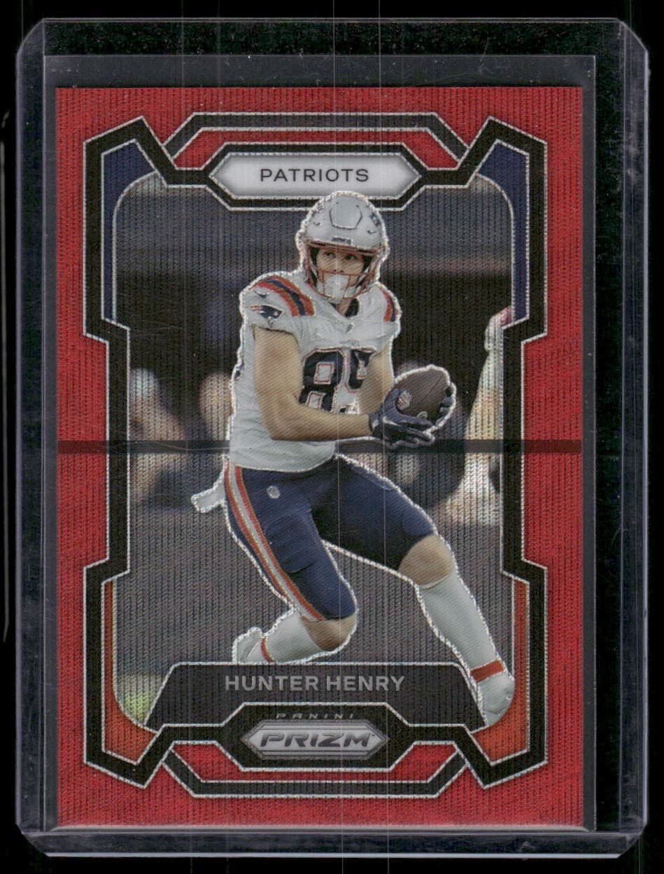 Hunter Henry Red 2023 Panini Prizm 2023 Panini Prizm red-wave