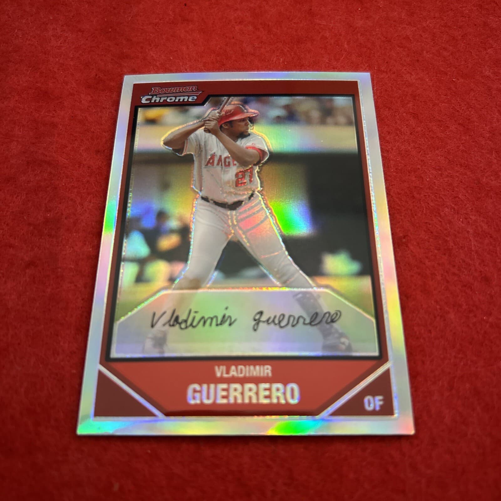 Vladimir Guerrero 2007 Bowman Chrome 2007 Bowman Chrome refractor