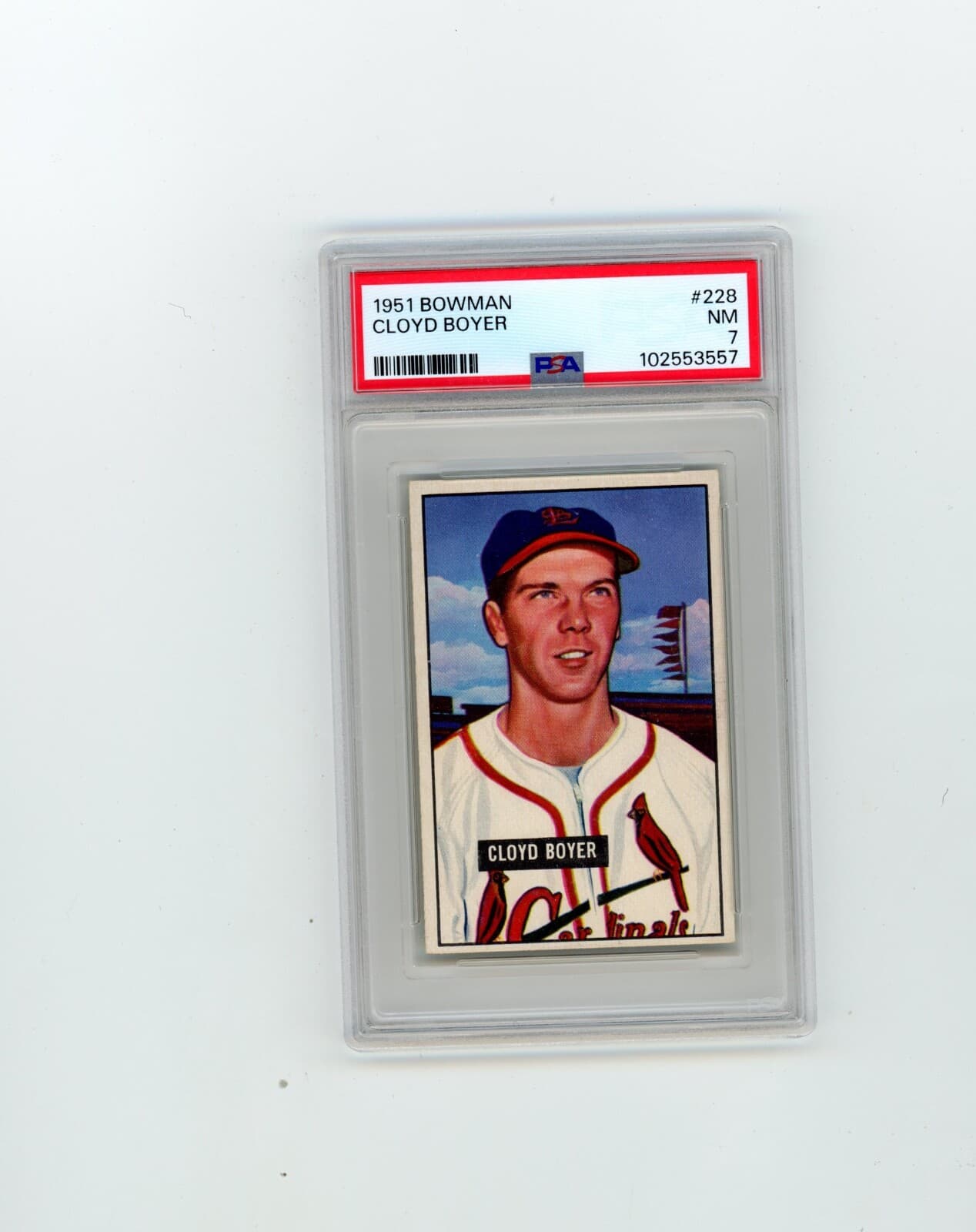 Cloyd Boyer trading card