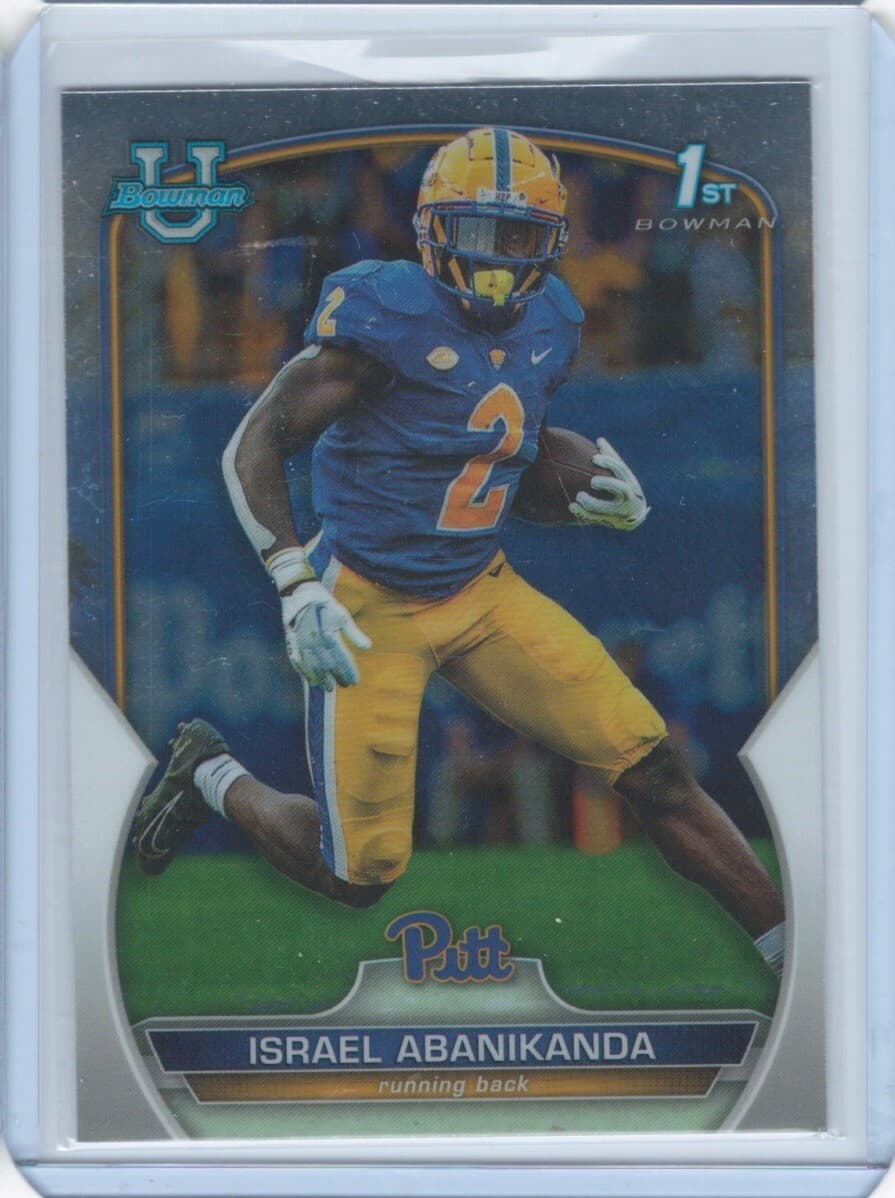 Israel Abanikanda Pittsburgh 2022 Bowman Chrome 2022 Bowman Chrome