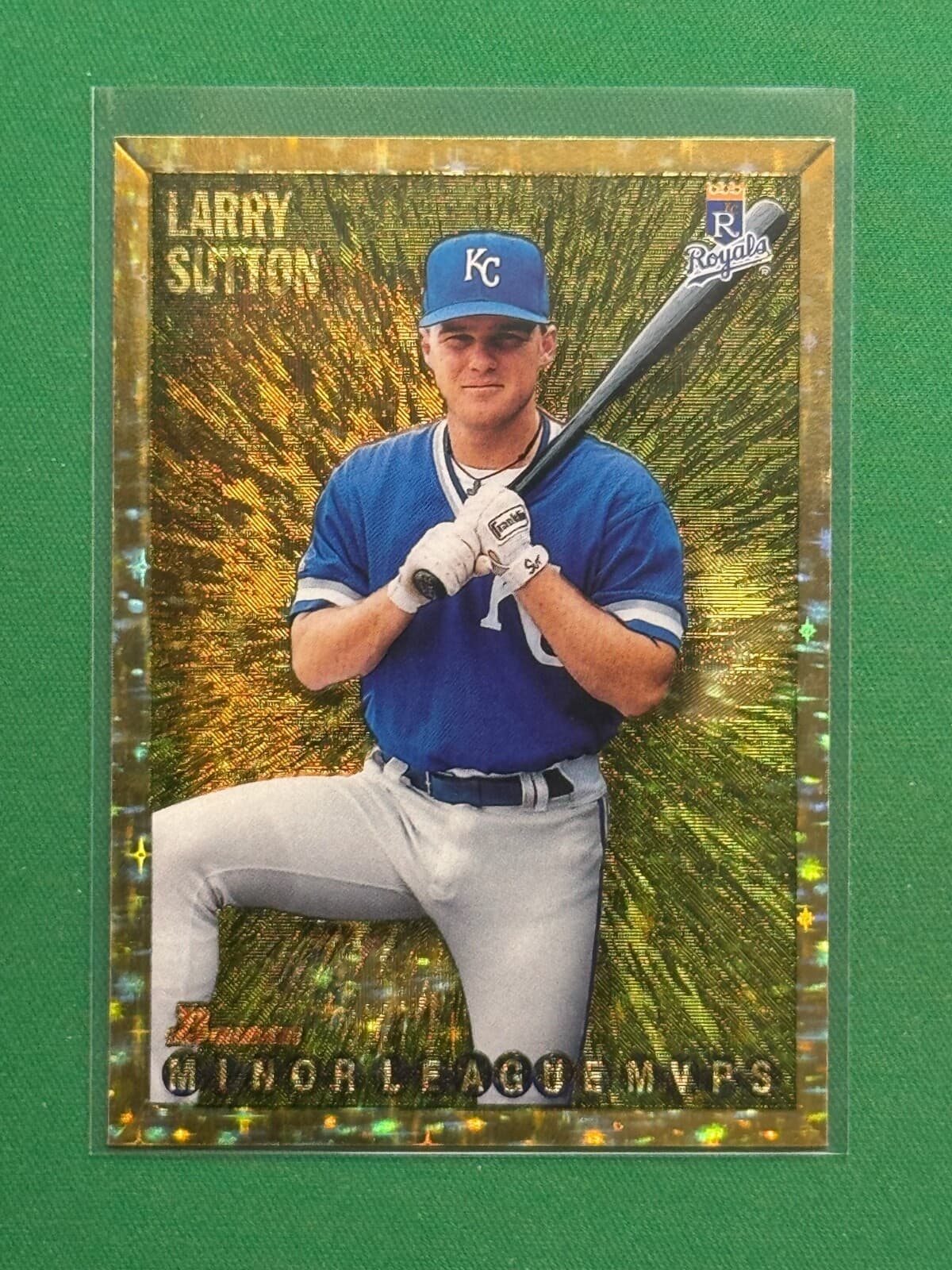 Baseball Larry Sutton 1995 Bowman