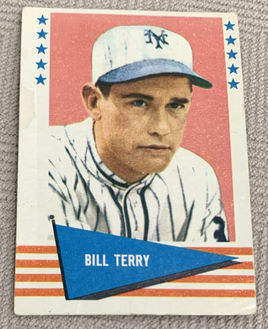 Bill Terry New 1961 Fleer