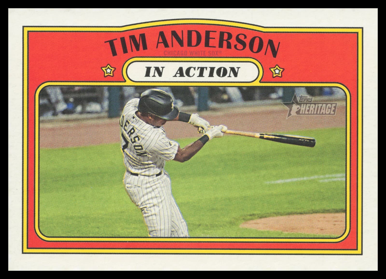 Tim Anderson Chicago 2021 Topps Heritage 2021 Topps Heritage