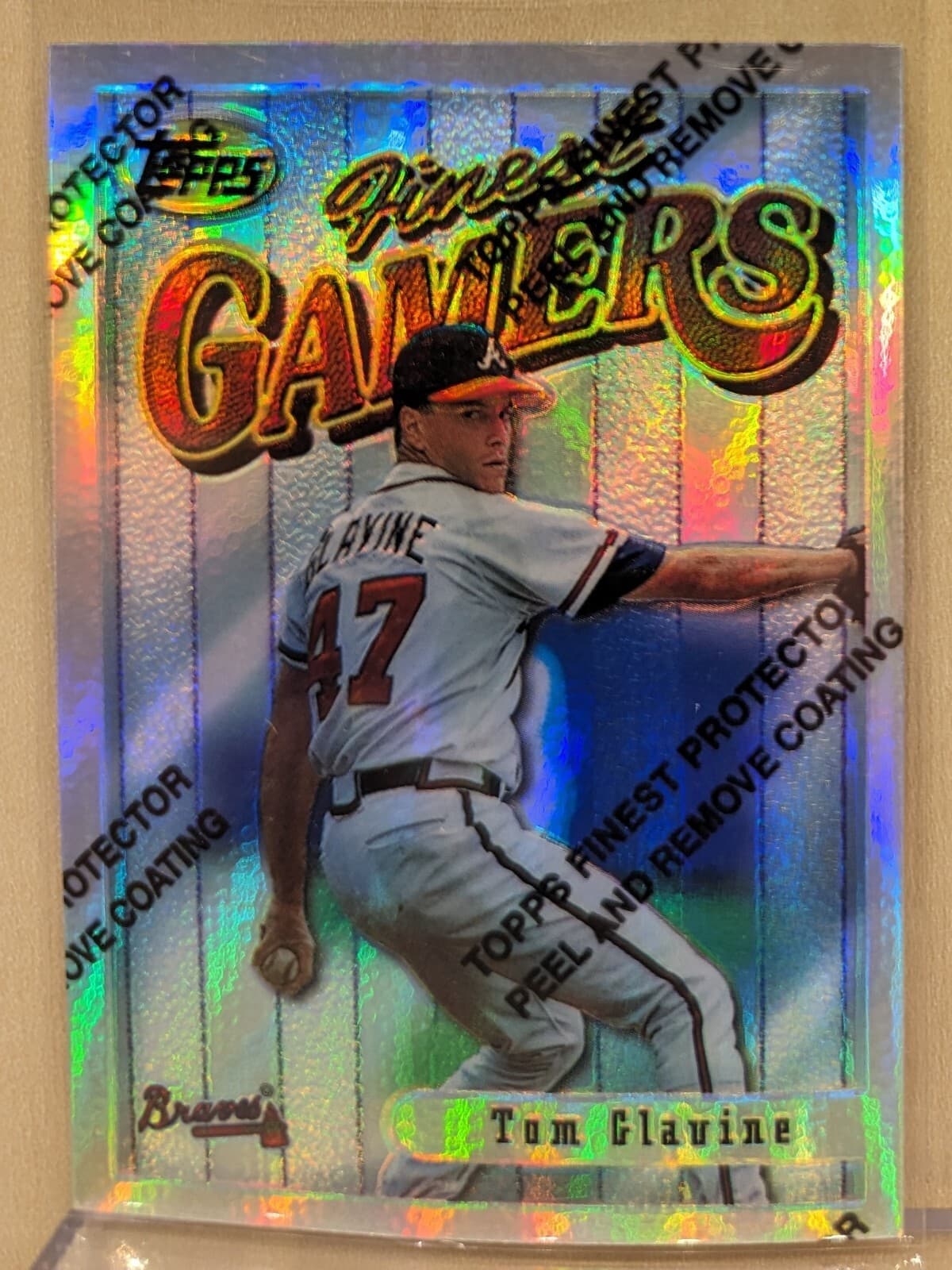 Tom Glavine Braves 1996 Topps Finest
