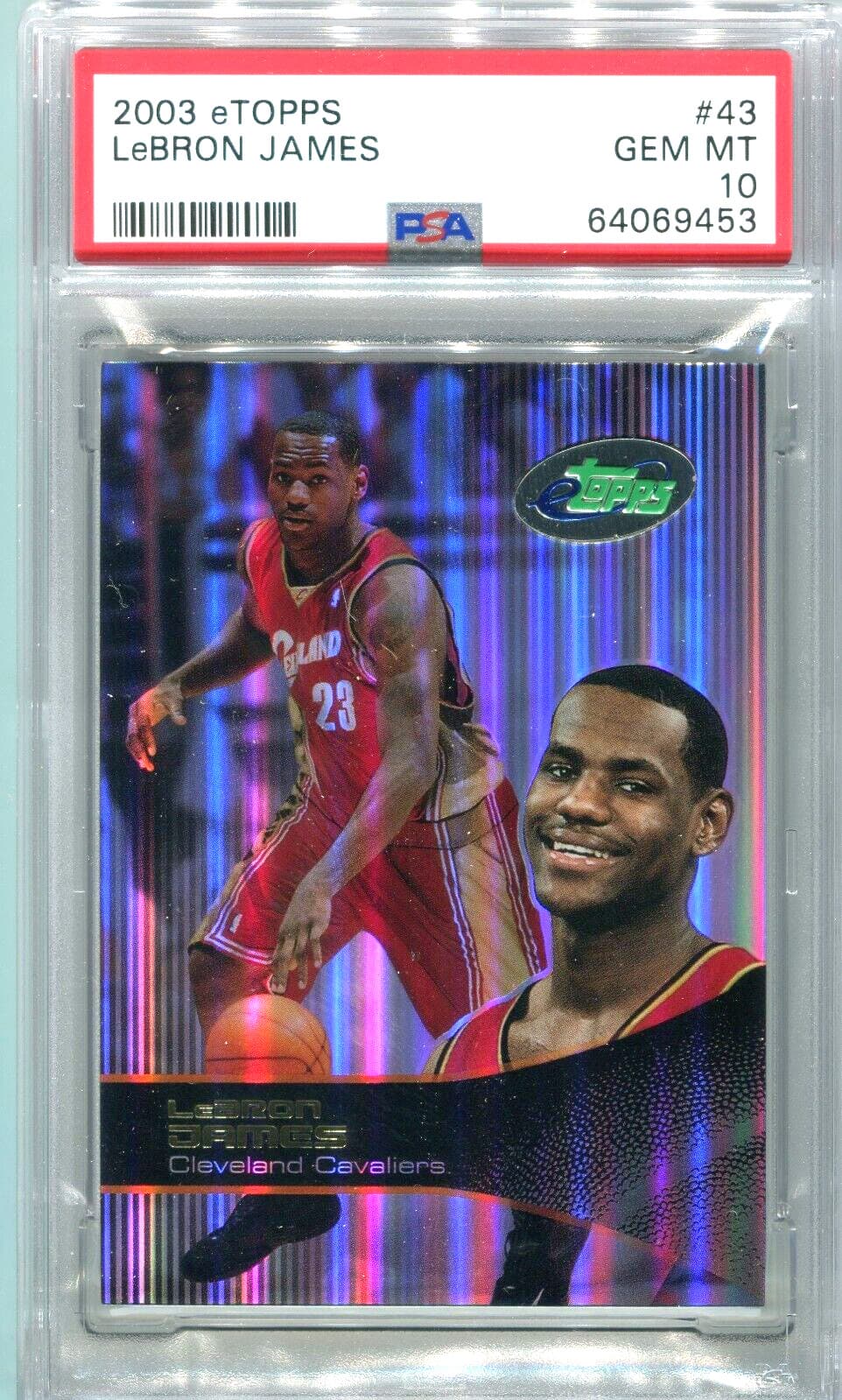 LeBRON JAMES e finish low pop 2003 Topps