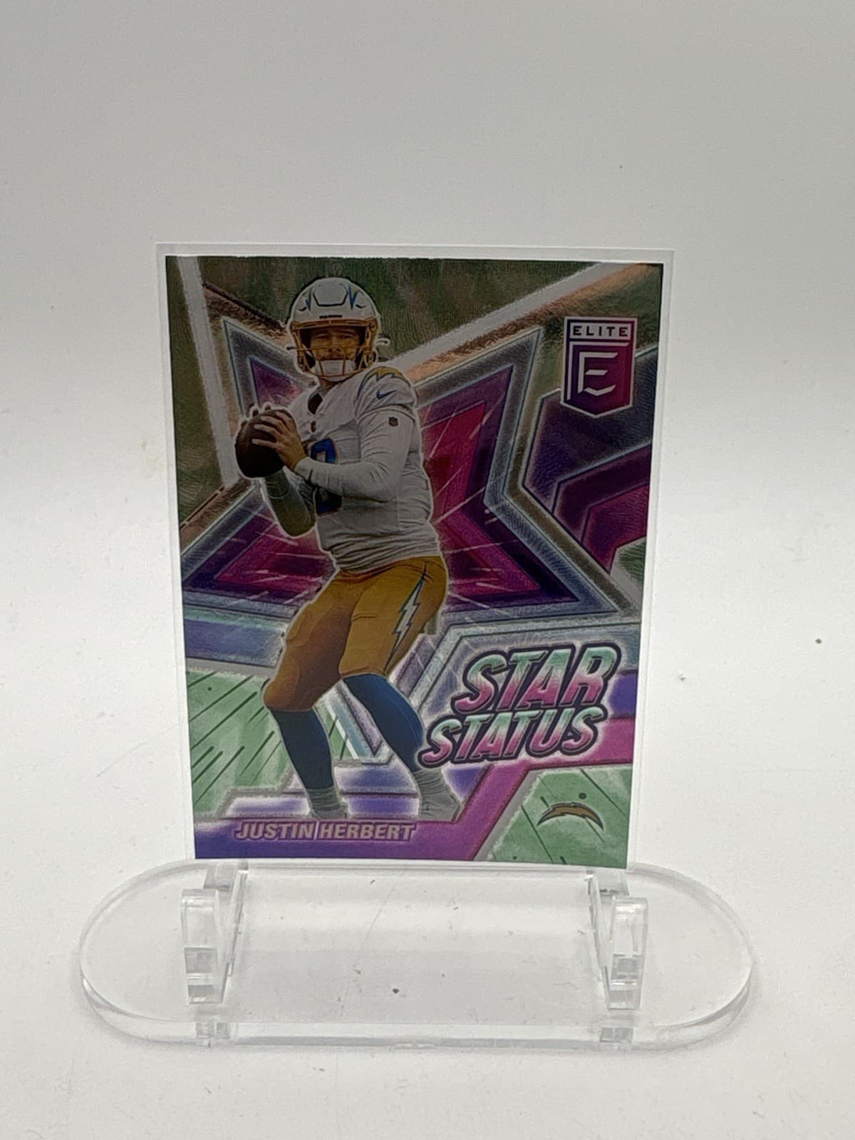 JUSTIN HERBERT ELITE GREEN STA 2021 Donruss 2021 Donruss