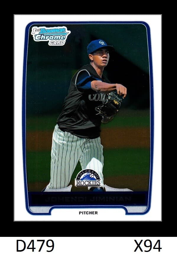 1- DRAFT JOHENDI JIMINIAN ROCK 2012 Bowman Chrome 2012 Bowman Chrome