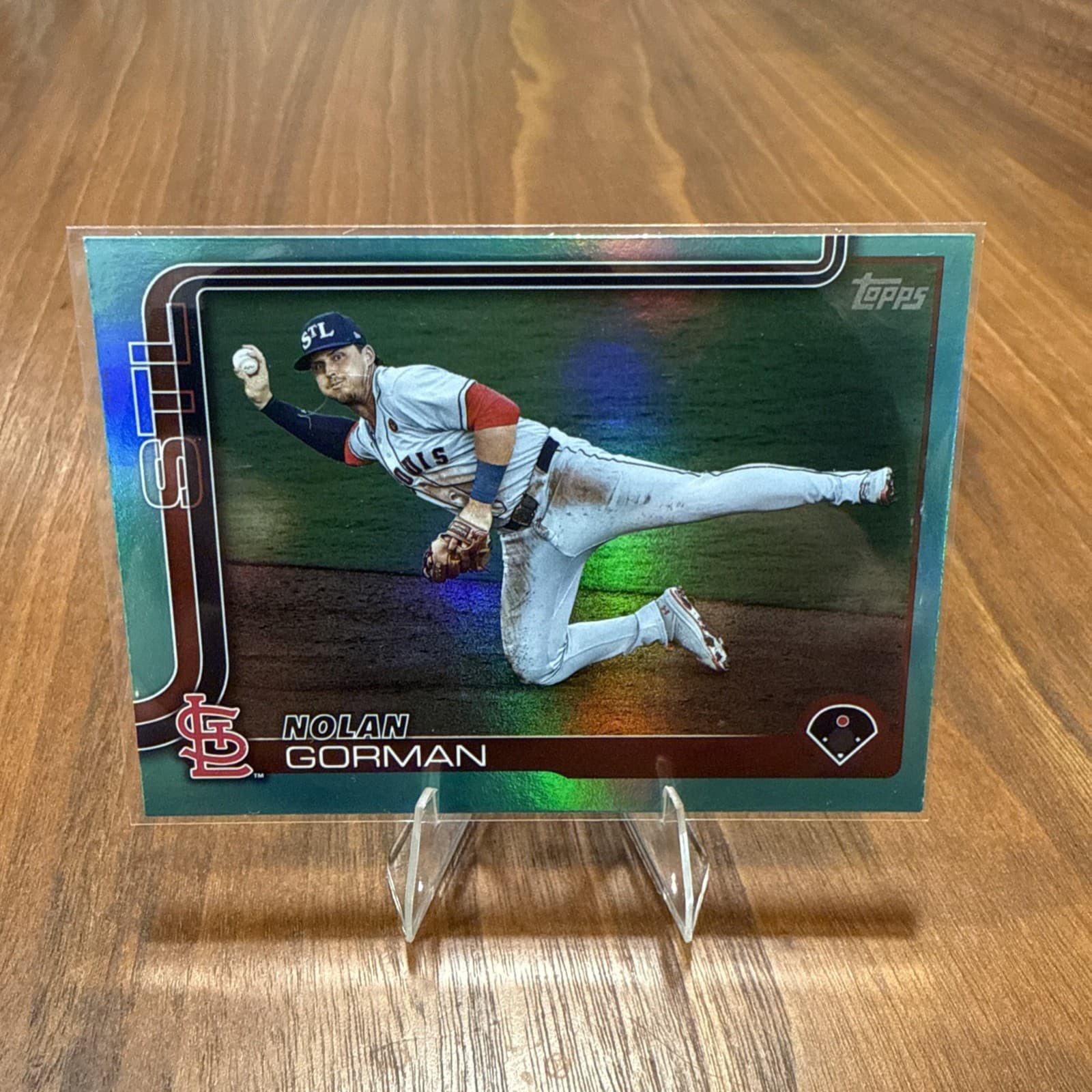 Nolan Gorman Aqua 2025 Topps