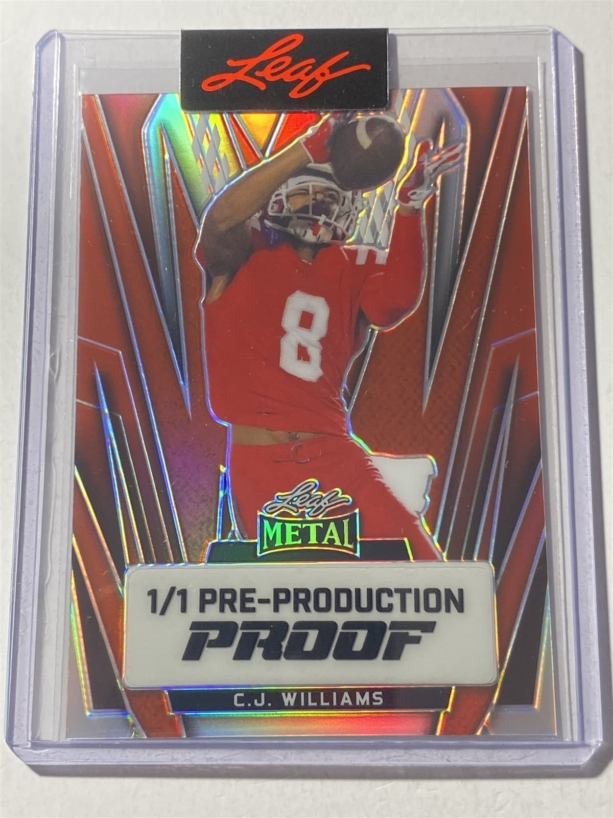 Metal Prismatic Orange 2024 Leaf 2024 Leaf