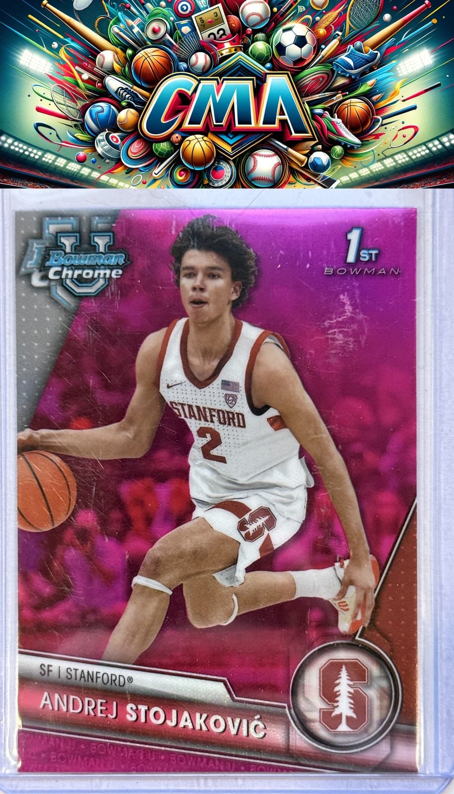 University Andrej Stojakovi 2023 Bowman 2023 Bowman pink-refractor