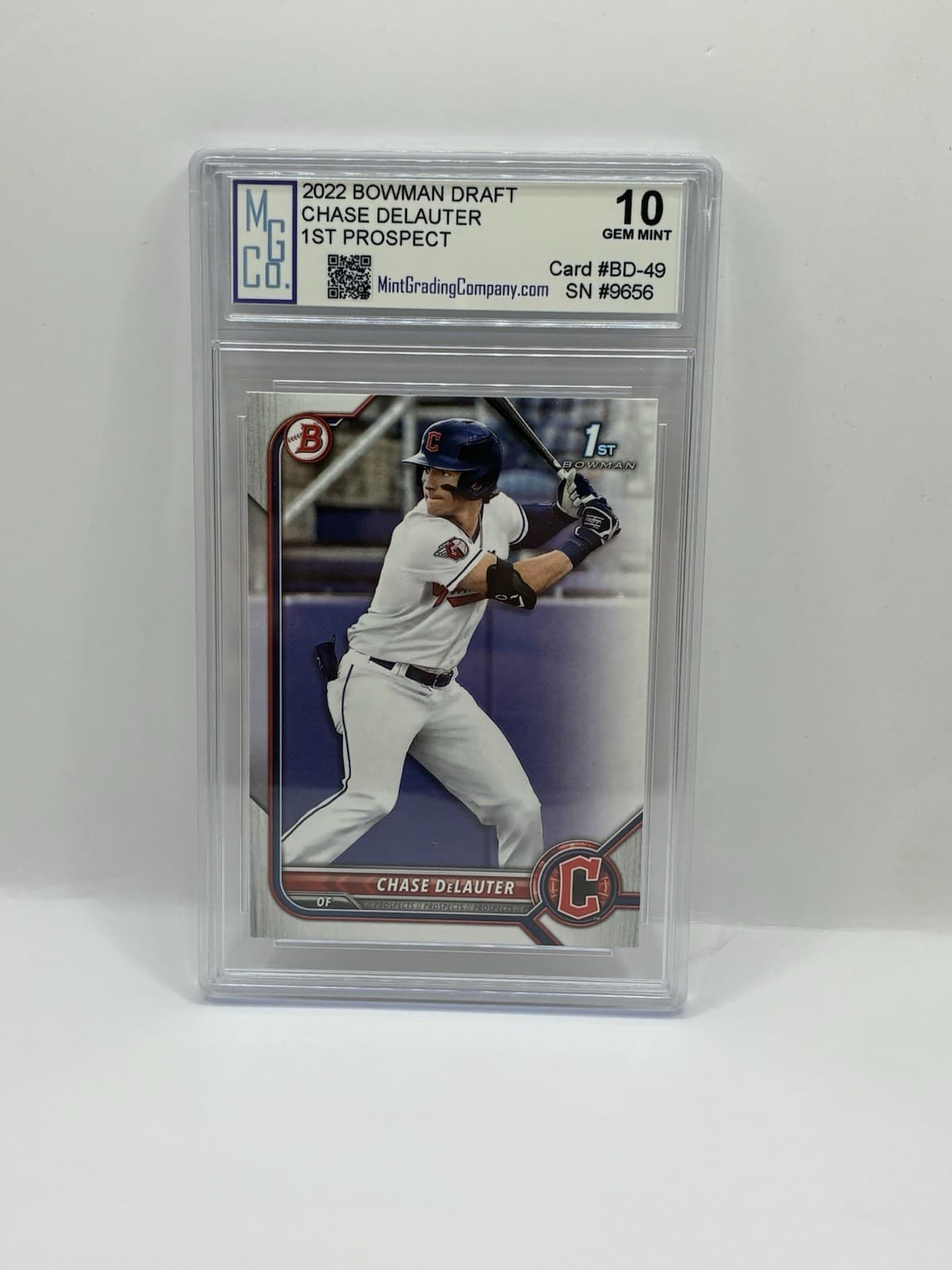 Chase DeLauter 2022 bowman Bowman Draft