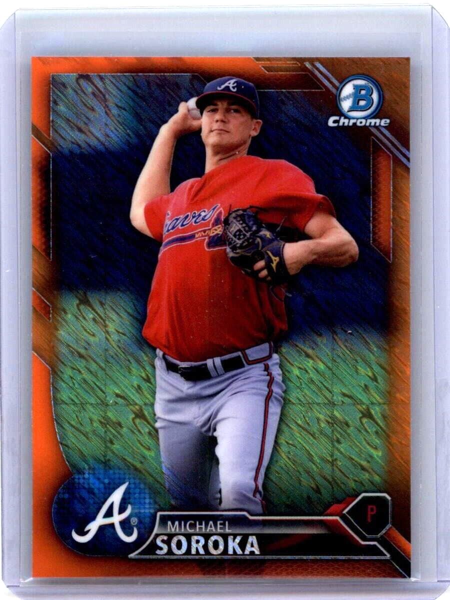 Michael Soroka Orange 2016 Bowman Chrome 2016 Bowman Chrome orange-refractor-shimmer