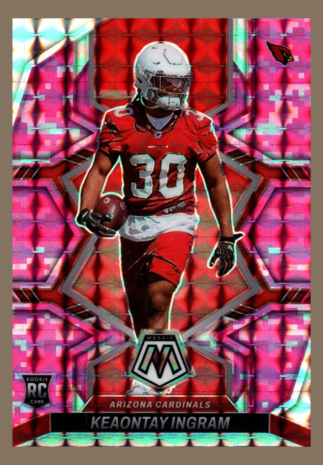Keaontay Ingram Camo 2022 Panini Mosaic 2022 Panini Mosaic camo-pink