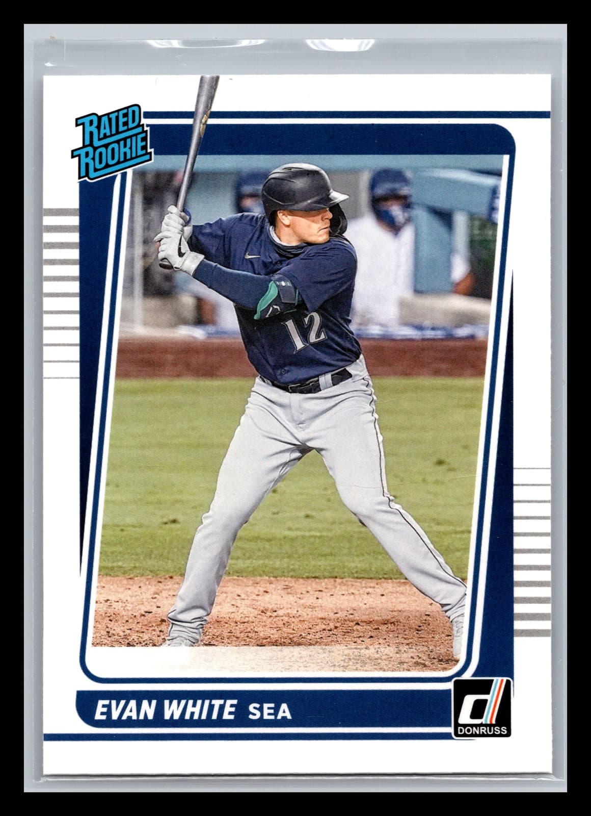 Evan White Seattle 2021 Donruss 2021 Donruss