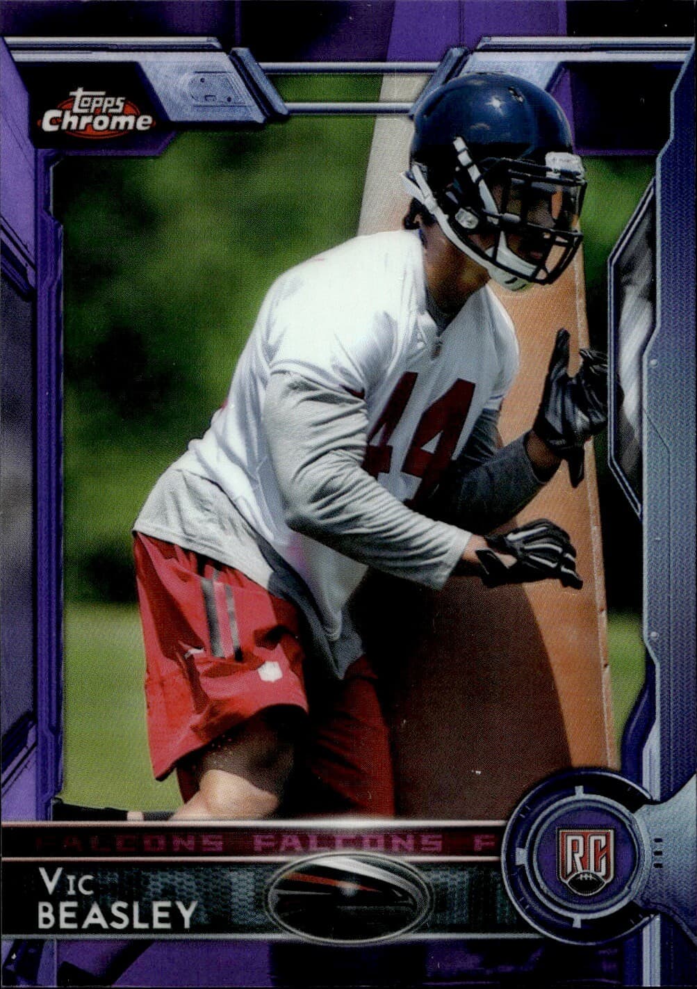 Vic Beasley Purple 2015 Topps Chrome 2015 Topps Chrome purple-refractor