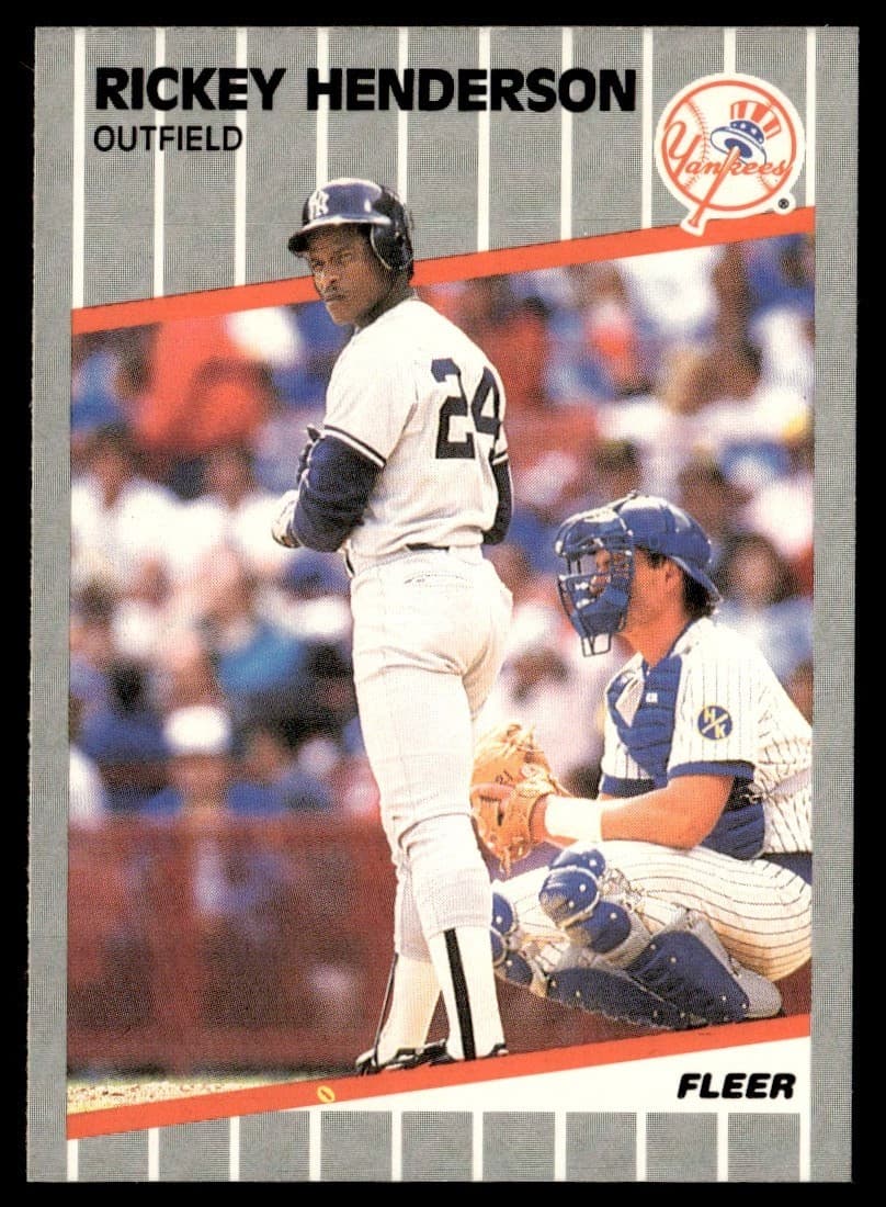 Rickey Henderson New 1989 Fleer