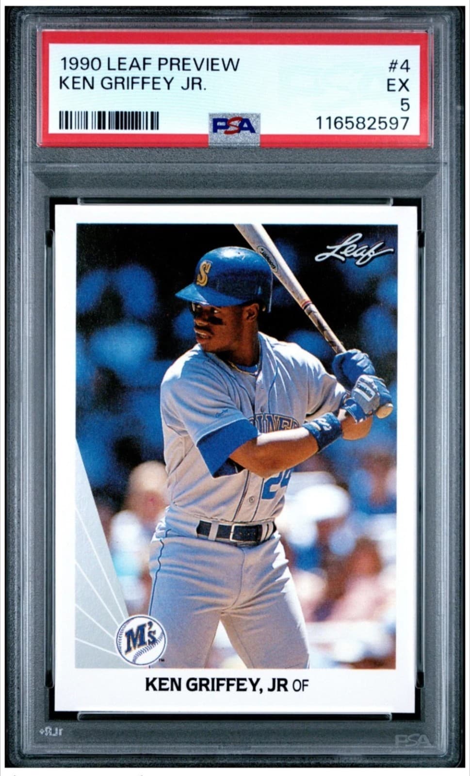 Preview Ken Griffey 1990 Leaf 1990 Leaf
