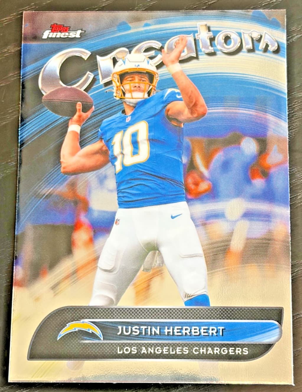 Football Justin Herbert 2025 Topps Finest 2025 Topps Finest