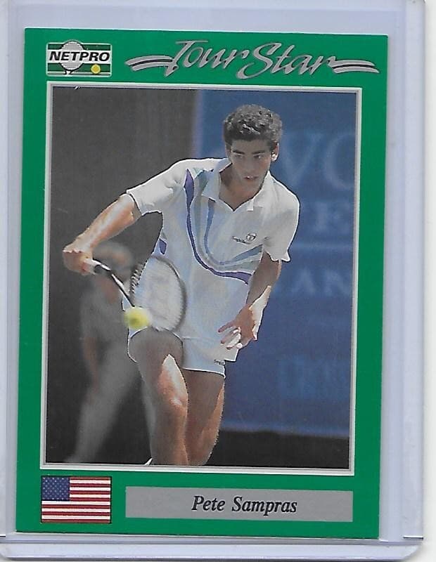 Pete Sampras 1991 Netpro Tour Stars rookie card