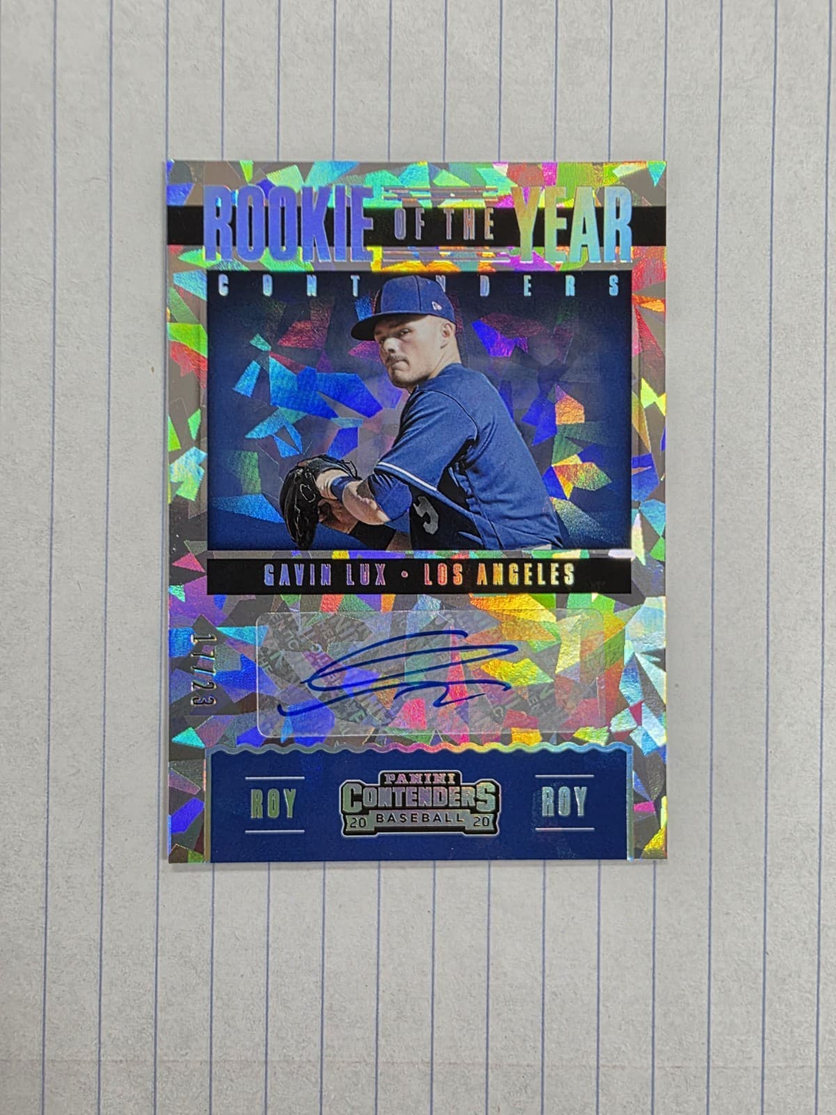 BASEBALL GAVIN LUX ROY-GL AU C 2020 Panini Contenders 2020 Panini Contenders