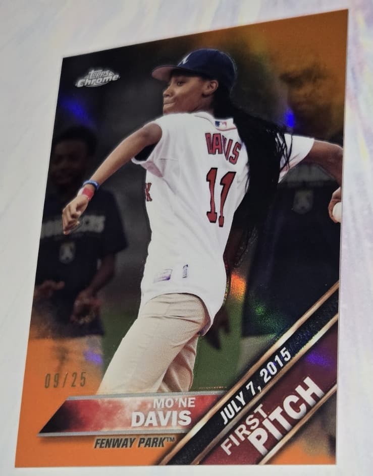 Davis First Pitch 2016 Topps Chrome 2016 Topps Chrome orange-refractor