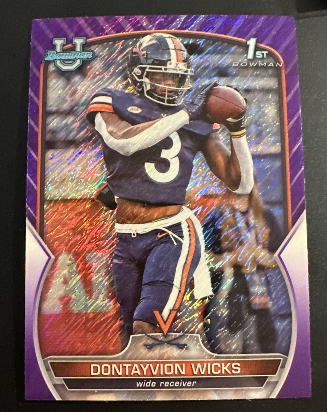 University Purple Shimmer 2022 Bowman Chrome 2022 Bowman Chrome