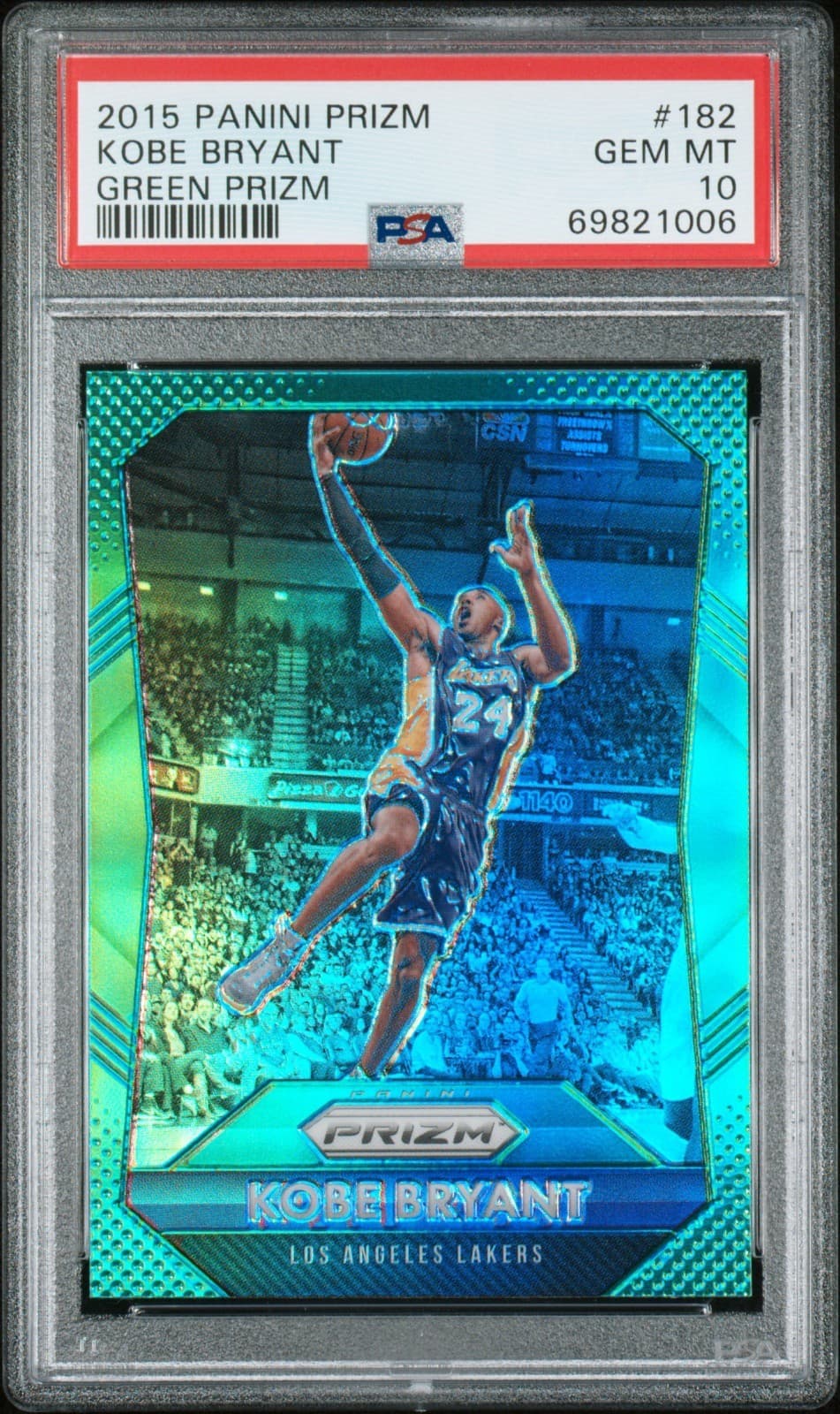 Kobe Bryant 2015 panini Prizm Orange Wave