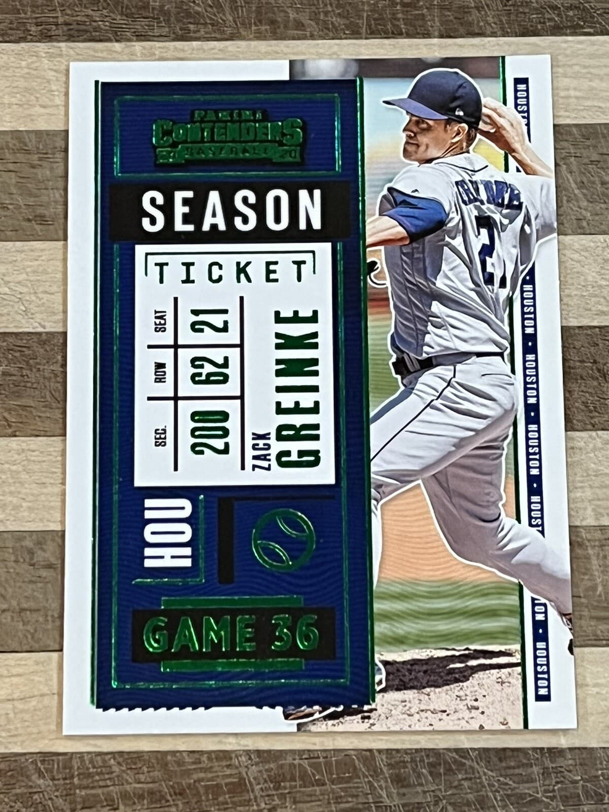 Green Baseball Zack 2020 Panini Contenders 2020 Panini Contenders