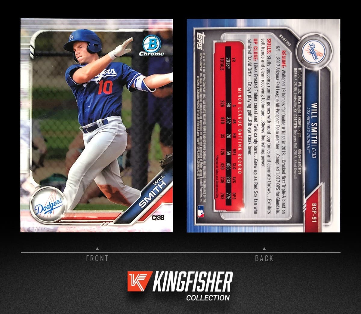 Prospects Will Smith 2019 Bowman Chrome