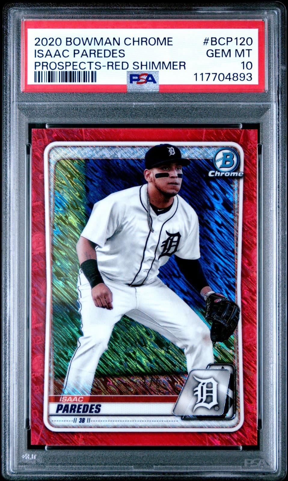 PROSPECTS RED SHIMMER ISAAC PA 2020 Bowman Chrome 2020 Bowman Chrome