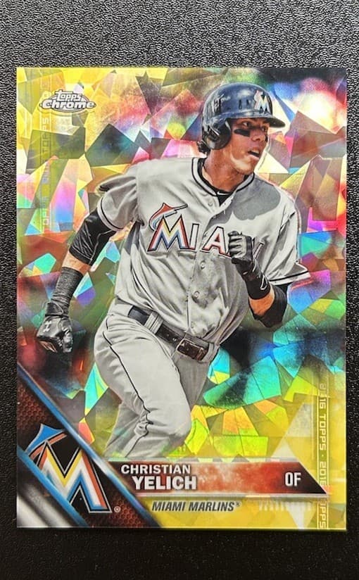 Christian Yelich Sapphire 2016 Topps Chrome 2016 Topps Chrome