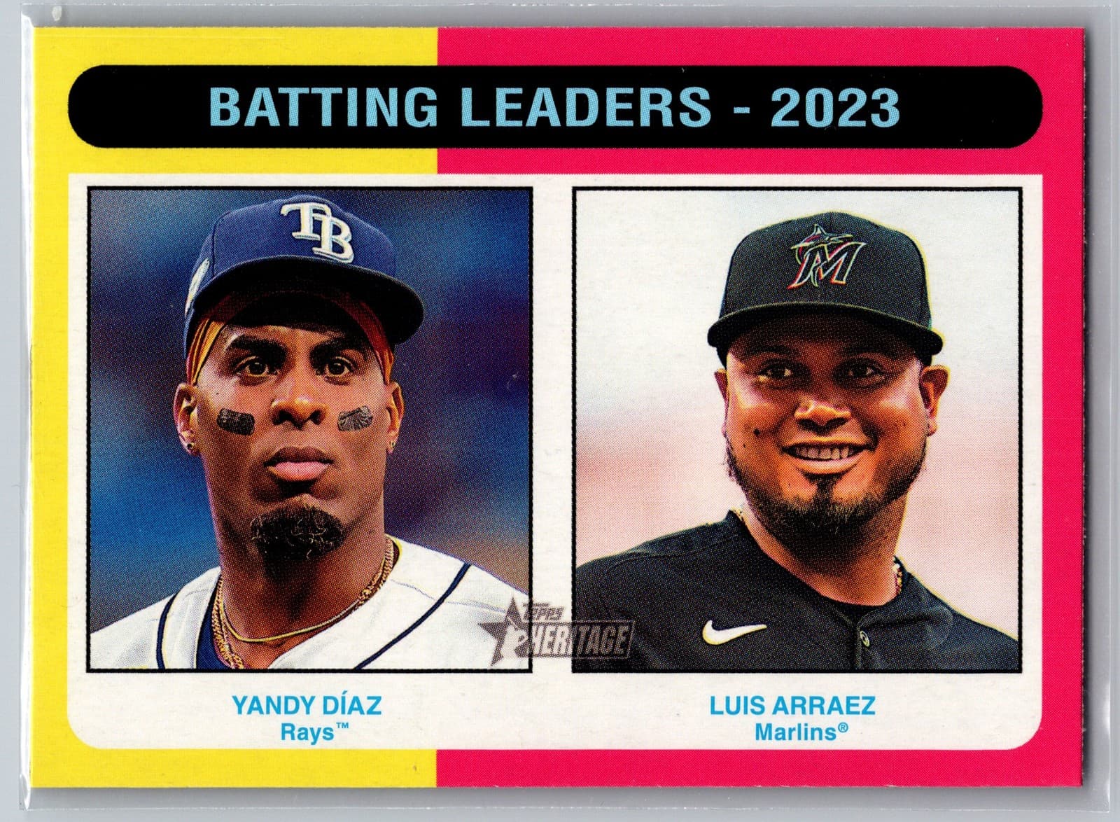 Batting Leaders Yandy 2024 Topps Heritage 2024 Topps Heritage