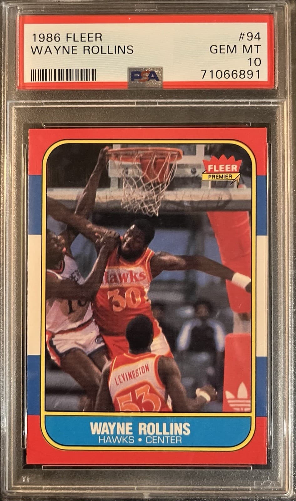 Basketball Wayne Rollins 1986 Fleer