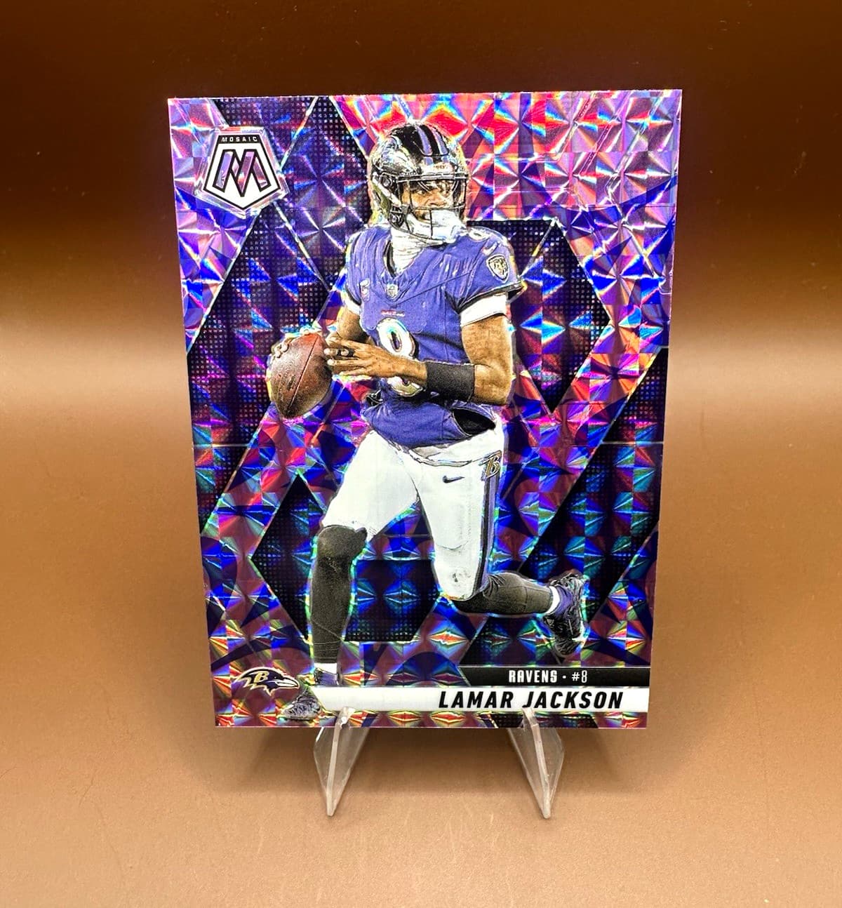 Lamar Jackson Mosaic 2025 Panini Mosaic 2025 Panini Mosaic