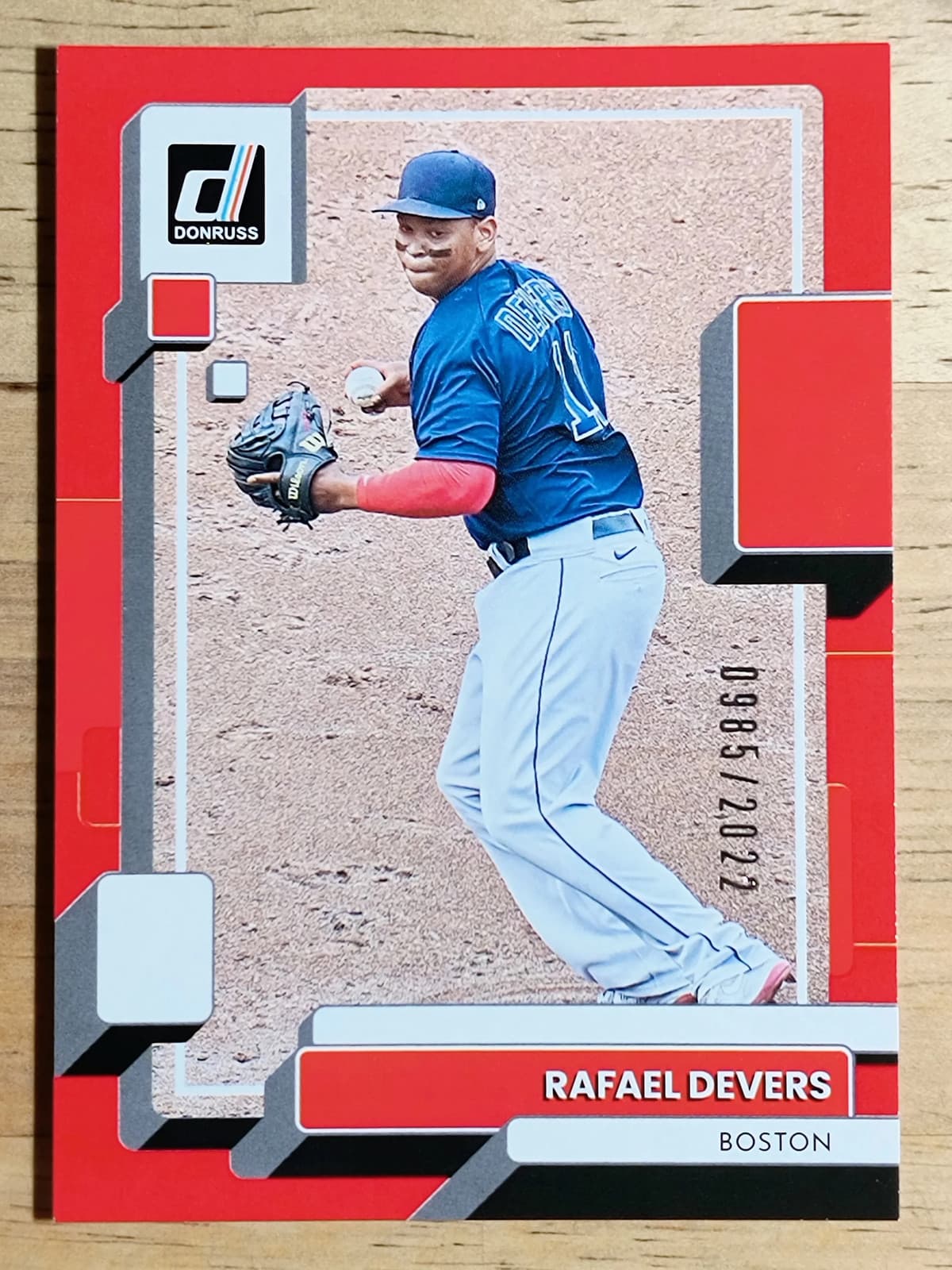 Red Rafael Devers 2022 Donruss