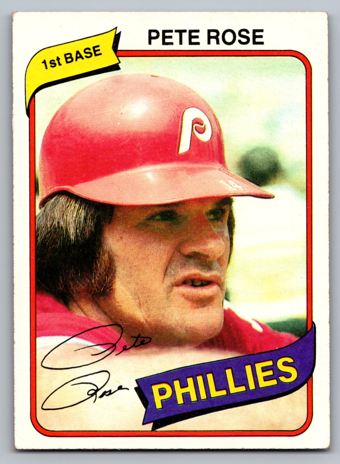PETE ROSE PHILADELPHIA PHILLIE 1980 Topps