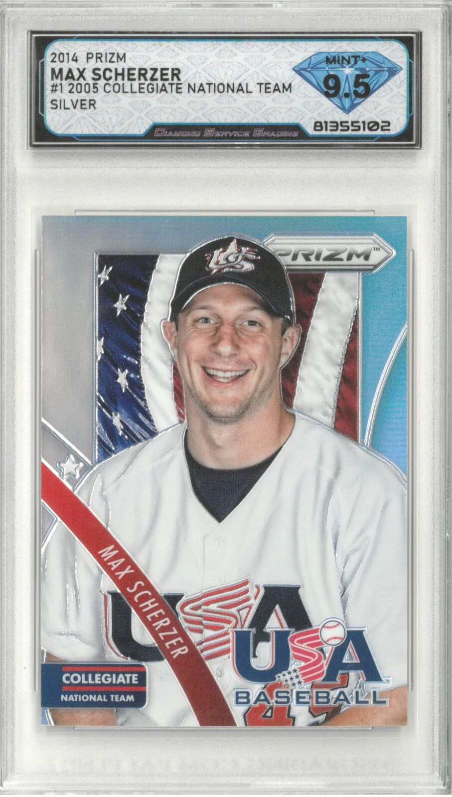 MAX SCHERZER Silver USA Baseba 2014 Panini Prizm 2014 Panini Prizm