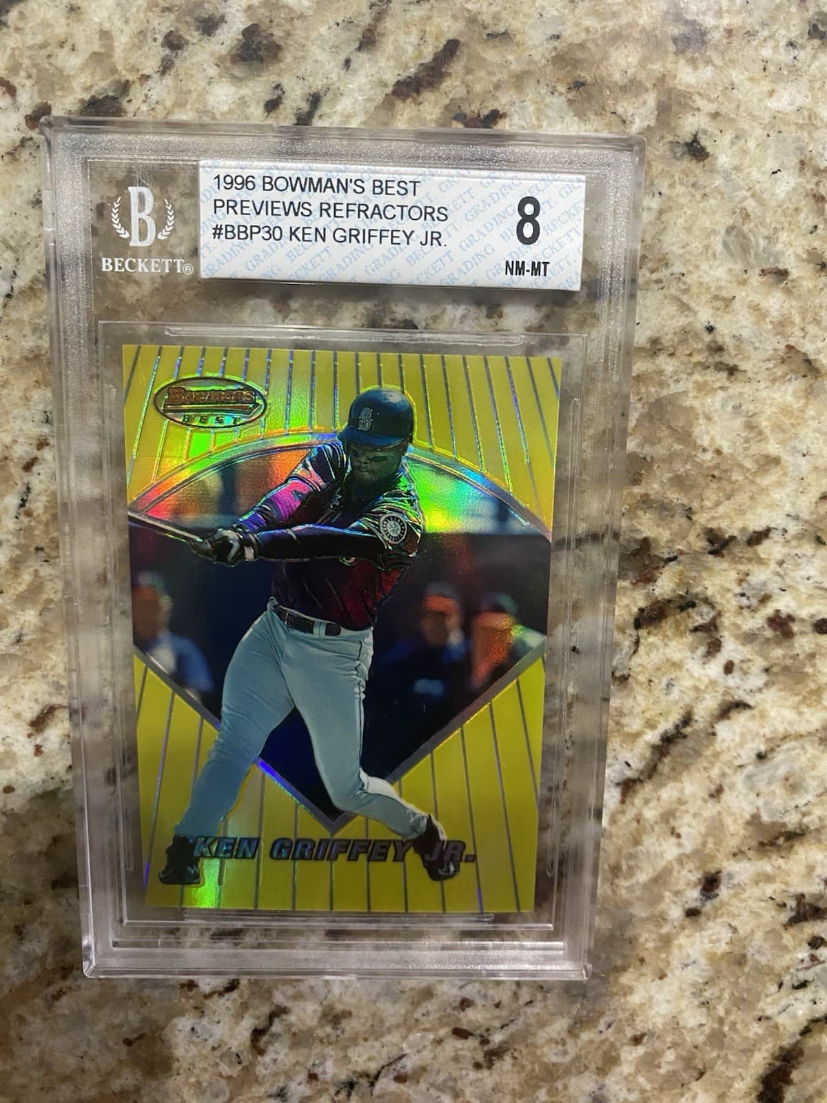 'S BEST KEN GRIFFEY JR. PREVIE 1996 Bowman 1996 Bowman refractor
