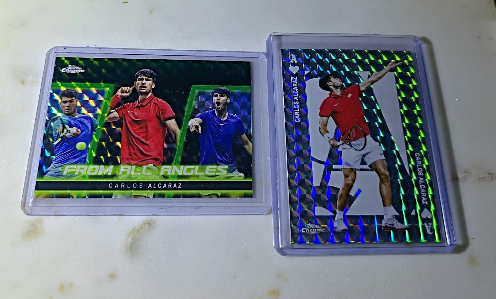 Carlos Alcaraz Green 2025 Topps Chrome 2025 Topps Chrome green-refractor