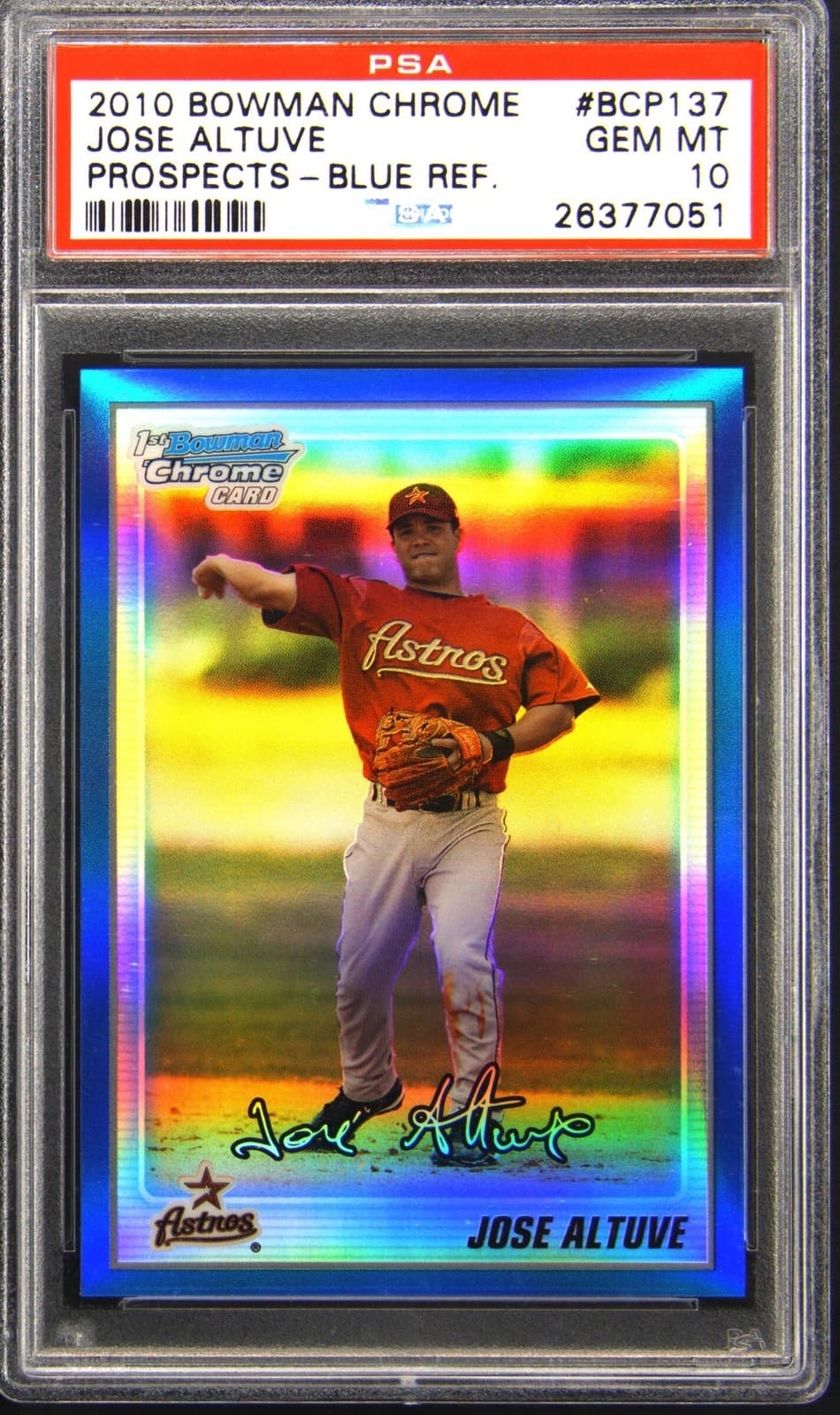 PROSPECTS BLUE JOSE ALTUVE #/1 2010 Bowman Chrome 2010 Bowman Chrome