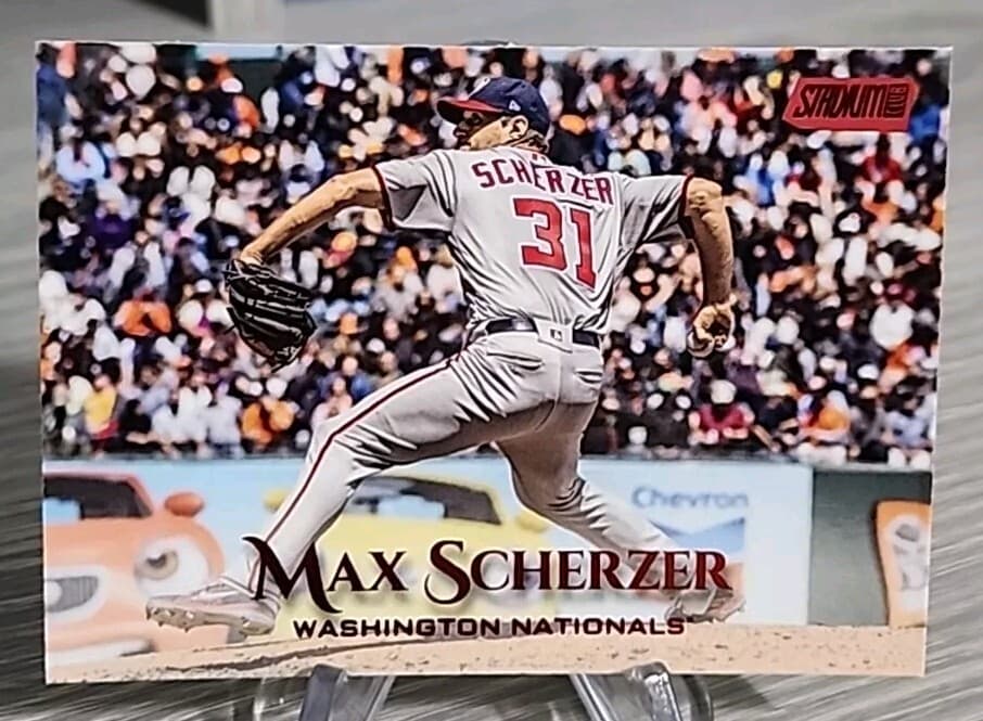 Max Scherzer Red 2019 Stadium Club 2019 Stadium Club