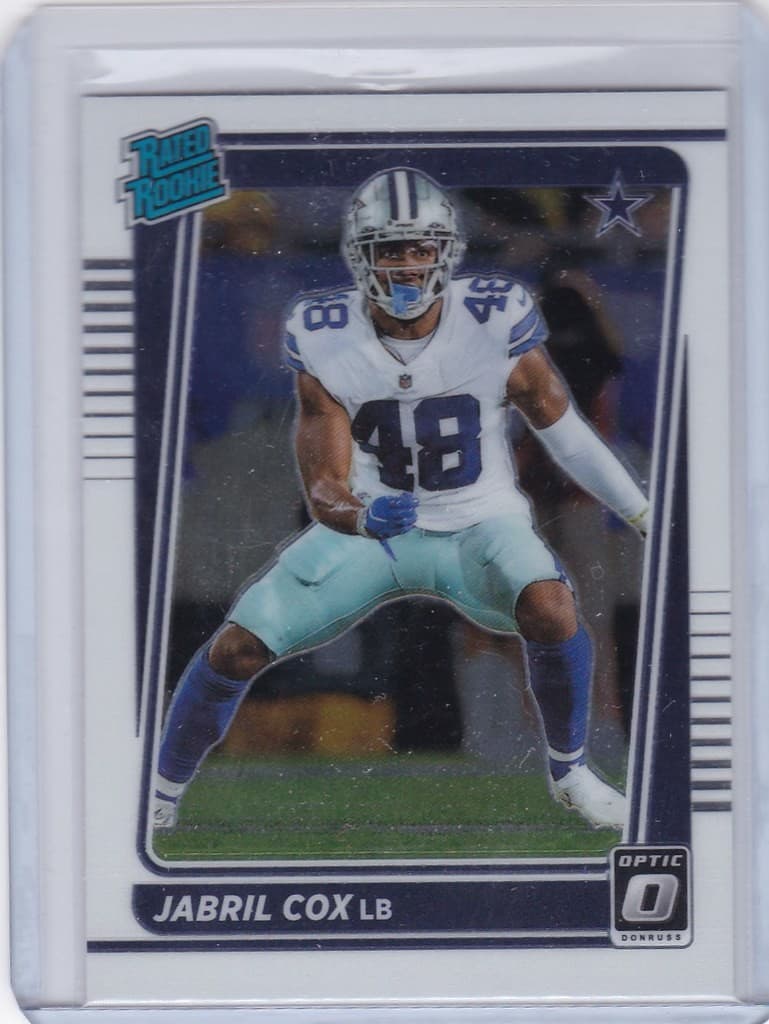 Jabril Cox Rated 2021 Donruss Optic