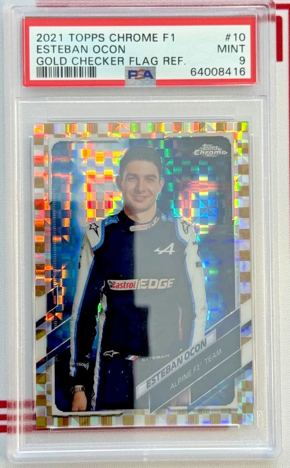 Gold Checker Flag 2021 Topps Chrome 2021 Topps Chrome gold-refractor
