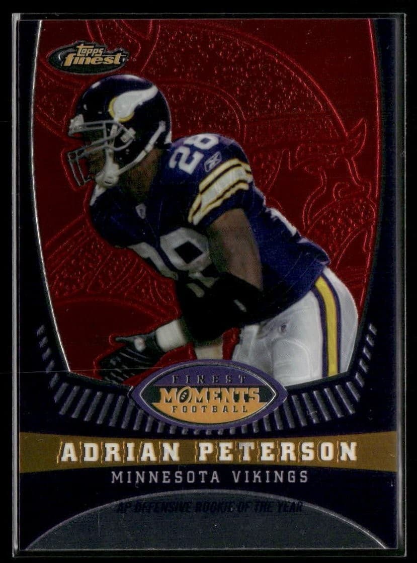 ADRIAN PETERSON FINEST MOMENTS 2008 Topps Finest 2008 Topps Finest