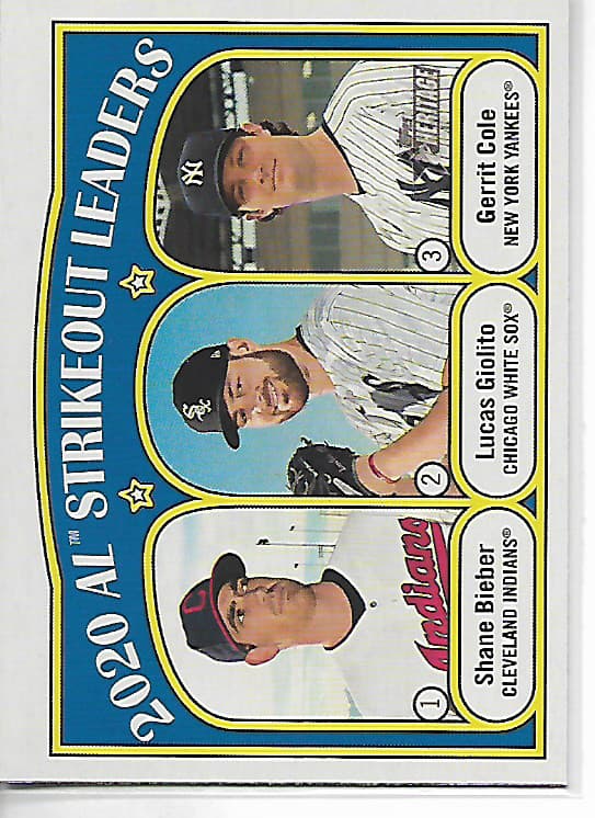 Strikeout Leaders 2021 Topps Heritage