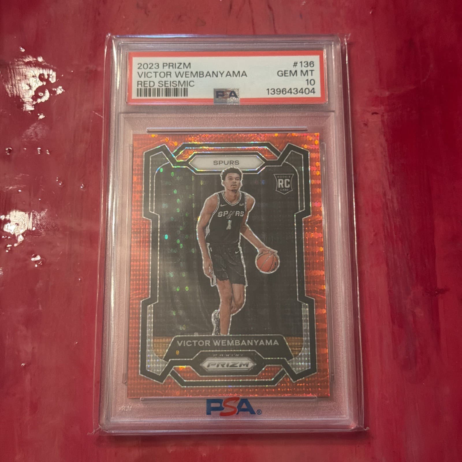 Victor Wembanyama 2023 Panini Prizm 2023 Panini Prizm red