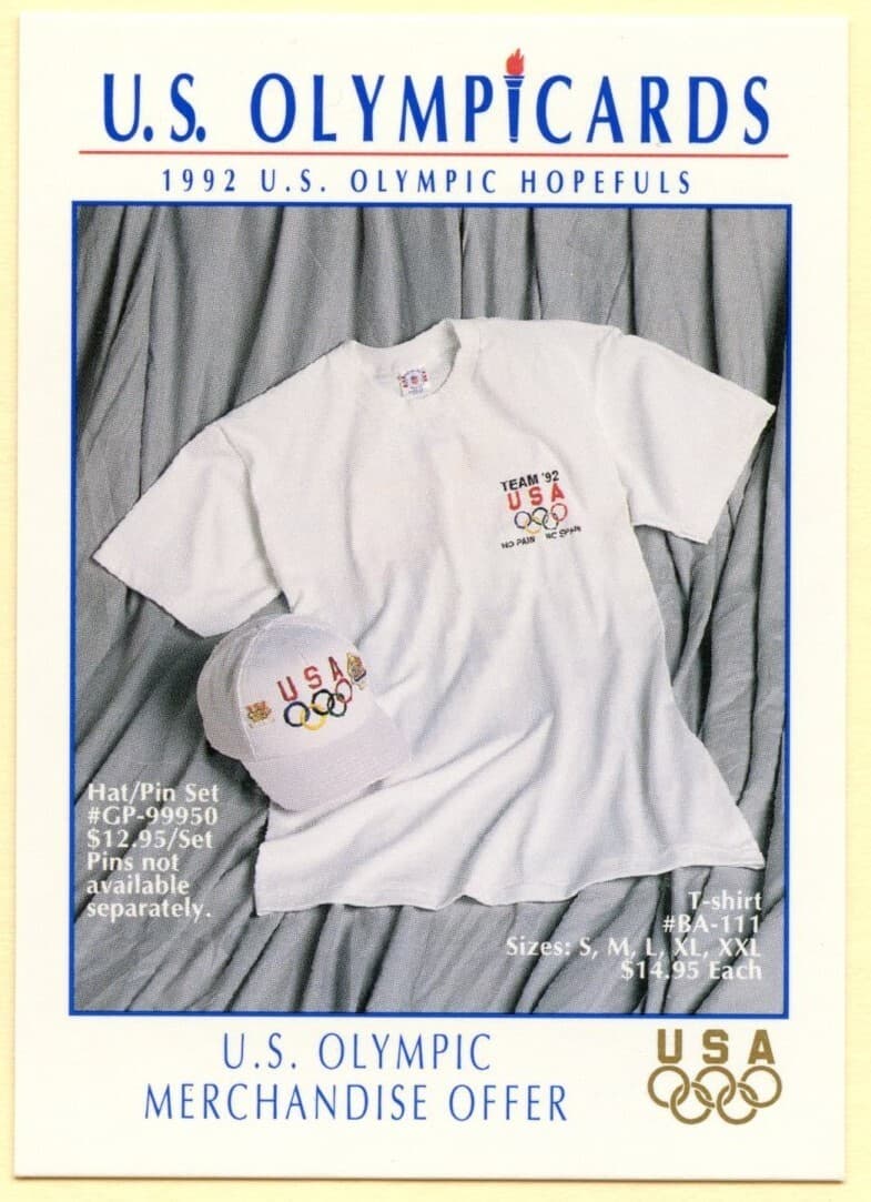 Olympicards Merchandise Offer 1992 Unknown 1992 Unknown