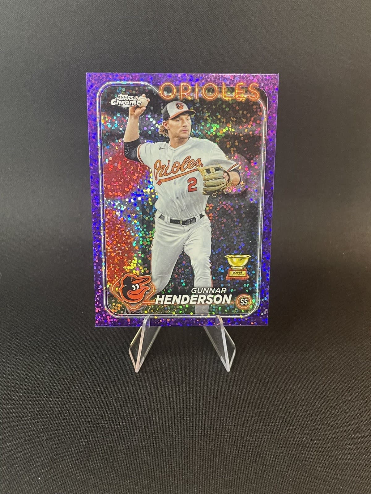 Gunnar Henderson Purple 2024 Topps Chrome 2024 Topps Chrome purple