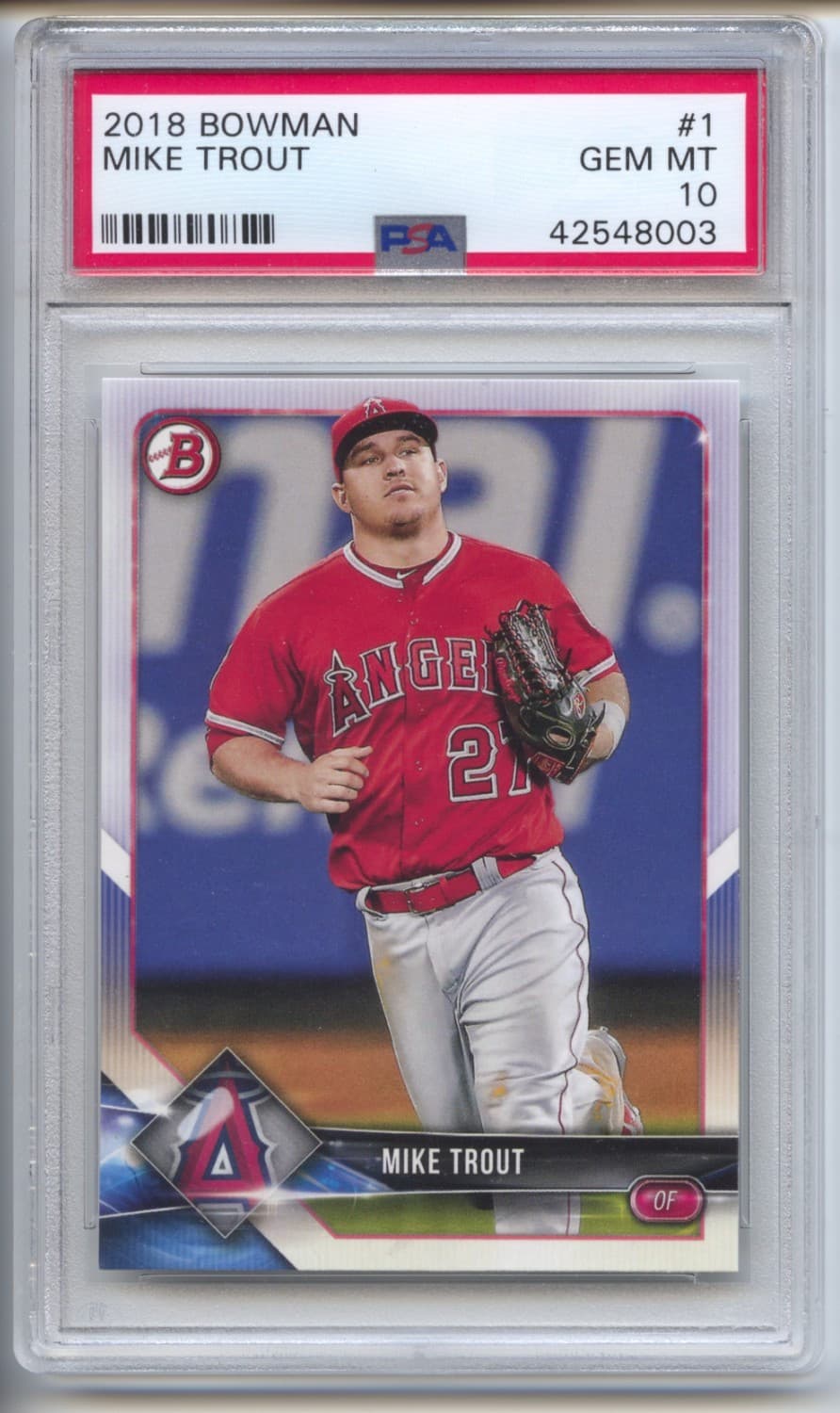Mike Trout 2018 bowman Bowman